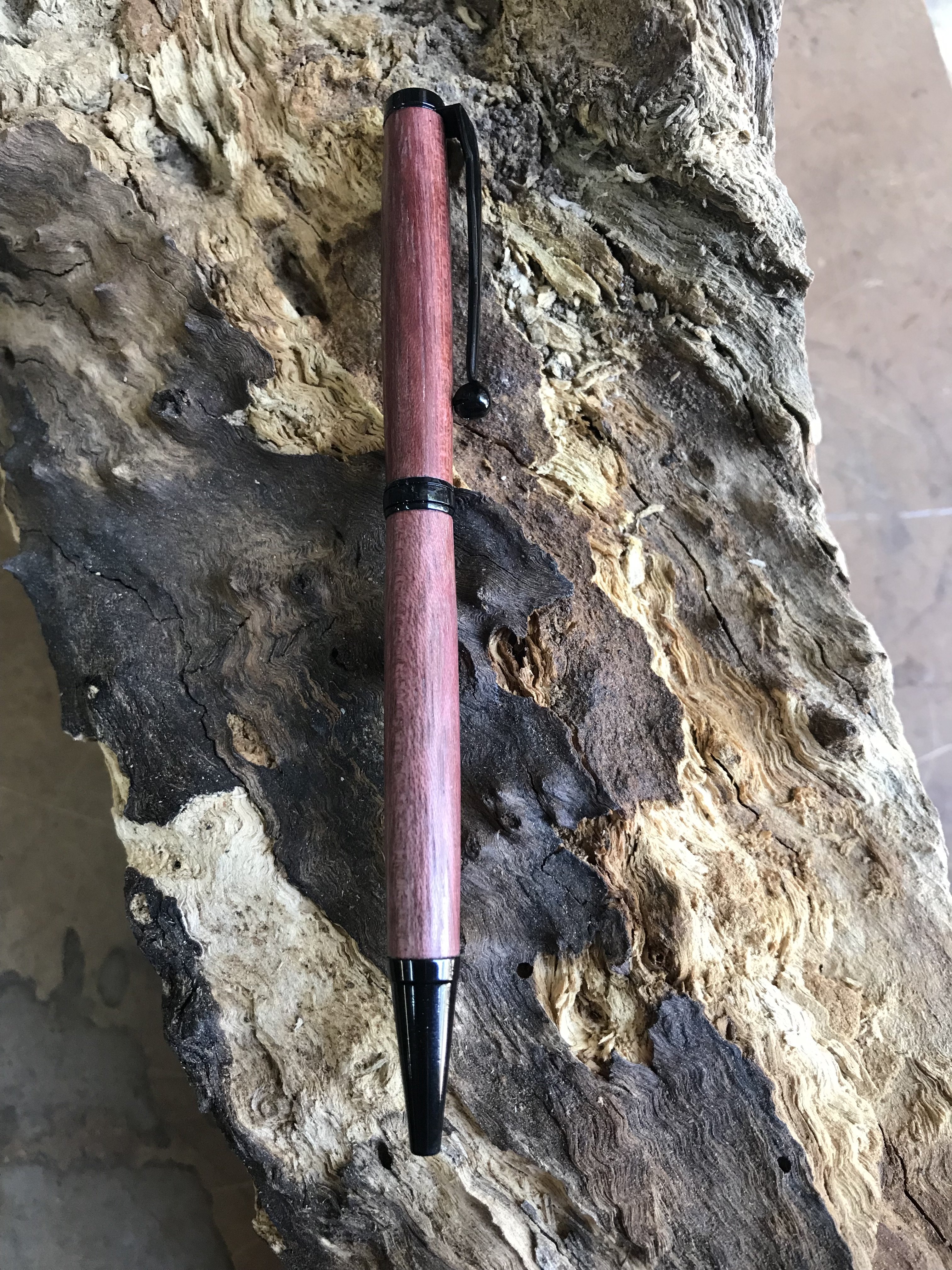 Purple Heart Timber Slimline Pen