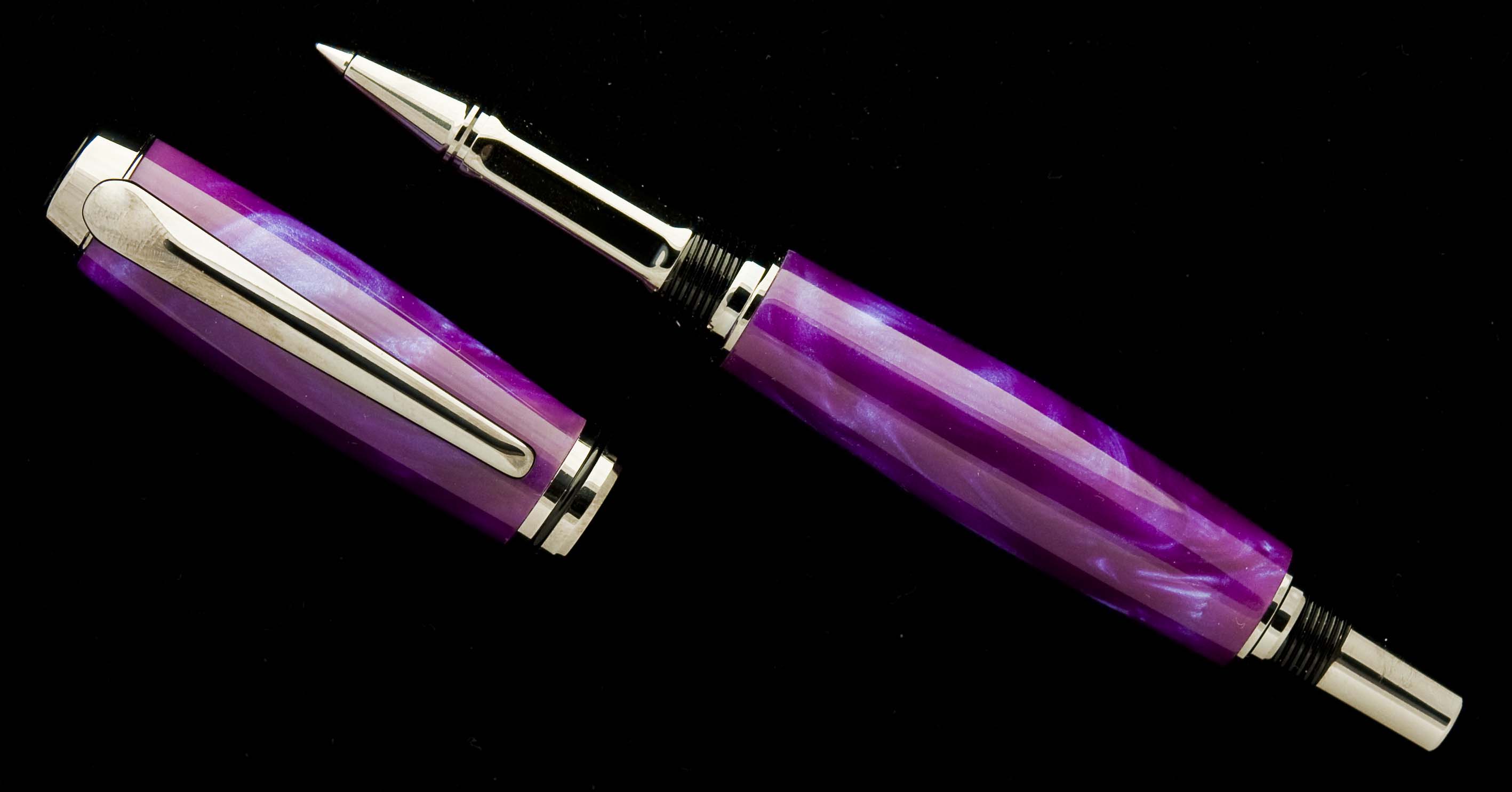 Purple Quartz Navigator Rollerball