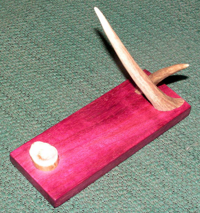 Purpleheart and Antler stand