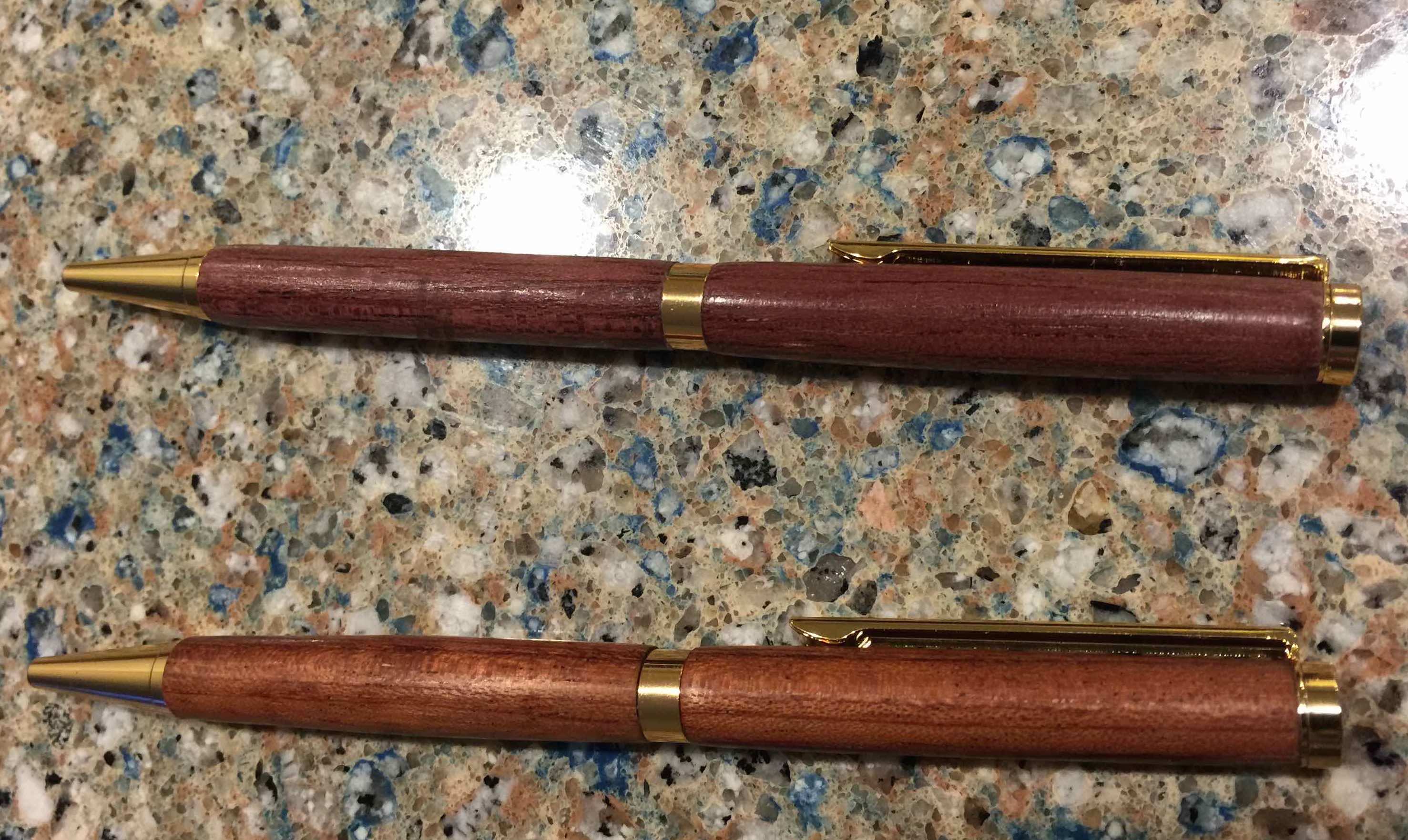 Purpleheart and Bubinga