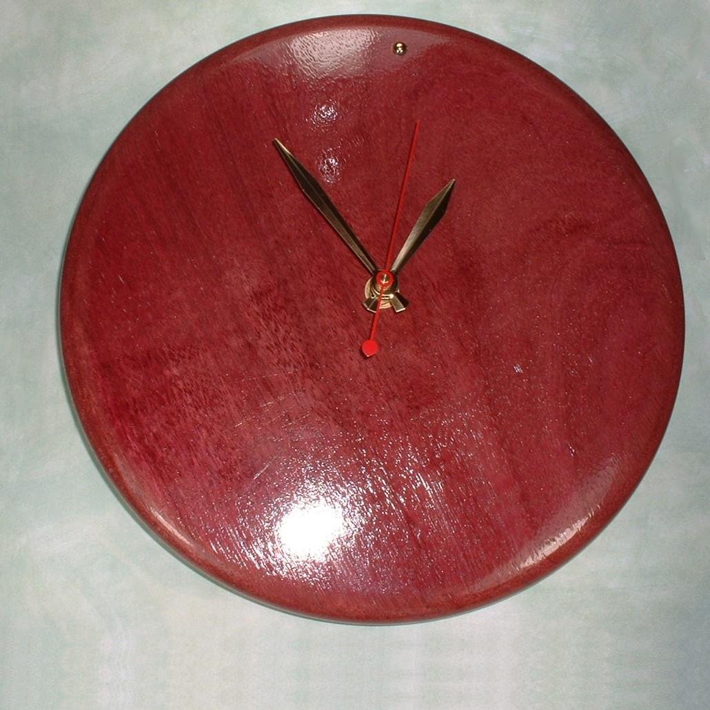 Purpleheart Clock