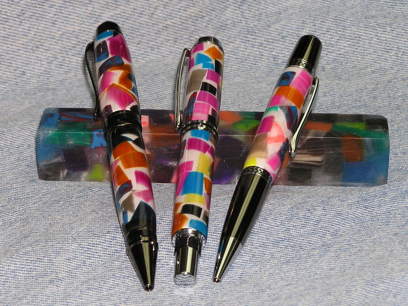 Recycled Bowling Ball Pens