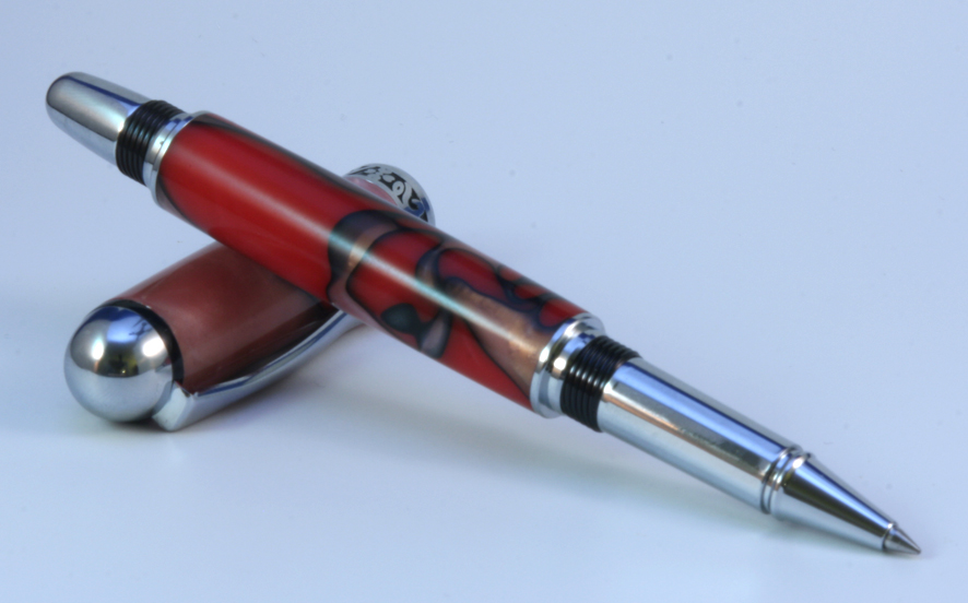 Red and Black Acrylic Sedona Ball Point