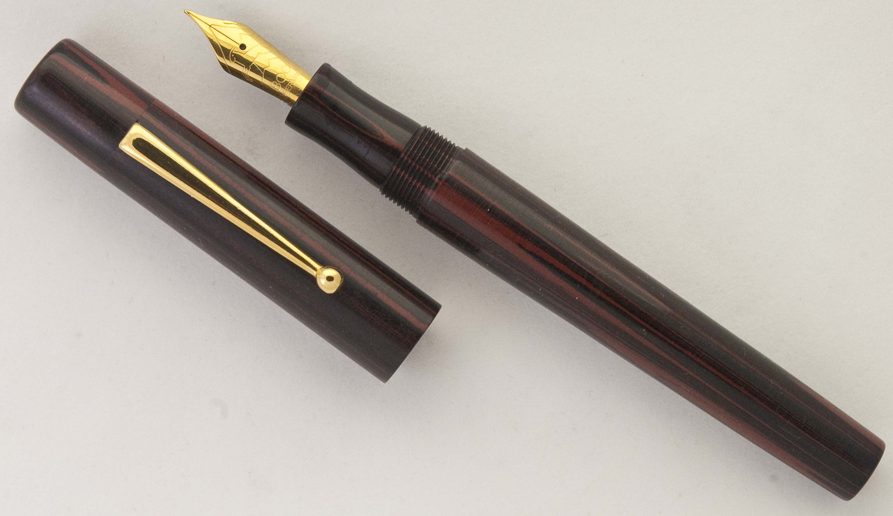 Red/Black Ebonite Fountain Pen