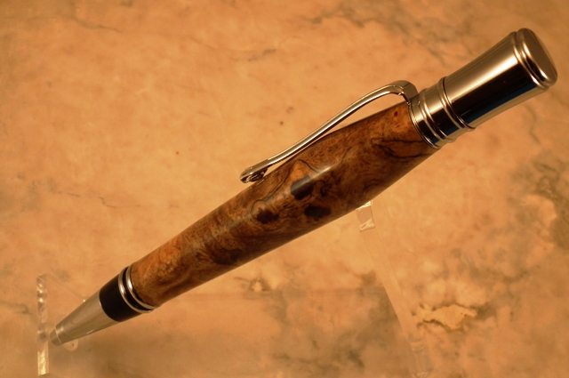 Red Mallee Burl on Chrome Executive