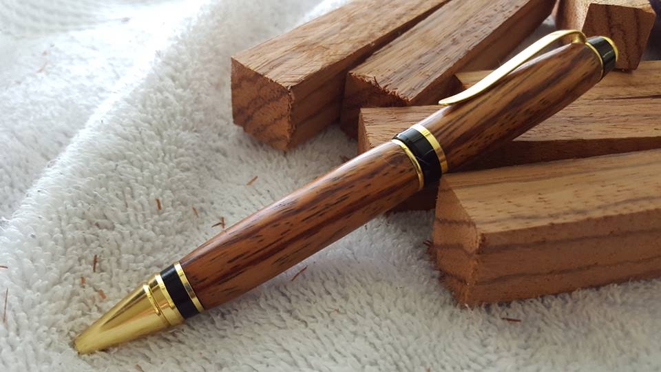 red zebra wood cigar pen