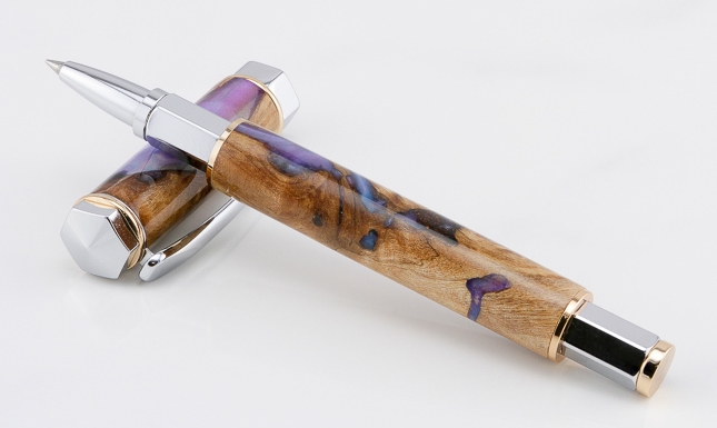 Resin Filled Willow Burl on Vertex