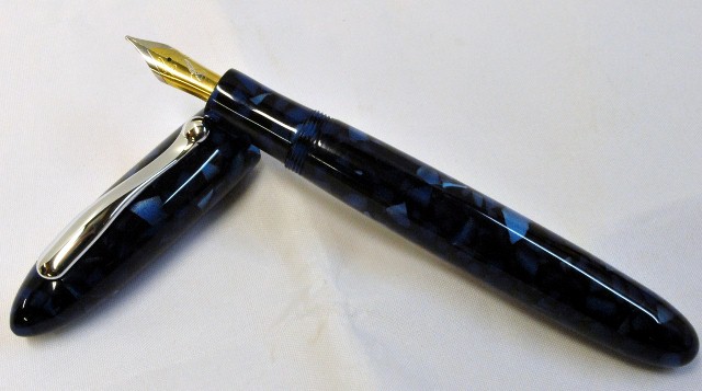 Rich Blue Pearl Custom Fountain Pen