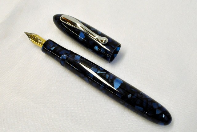 Rich Blue Pearl Custom Fountain Pen