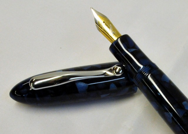 Rich Blue Pearl Custom Fountain Pen