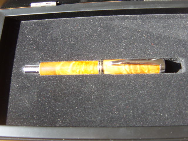 Rodium Fountain GJ/II and Amboyna Burl