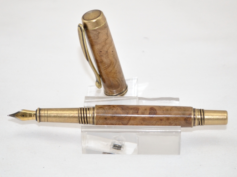 Russian olive burl fountain pen