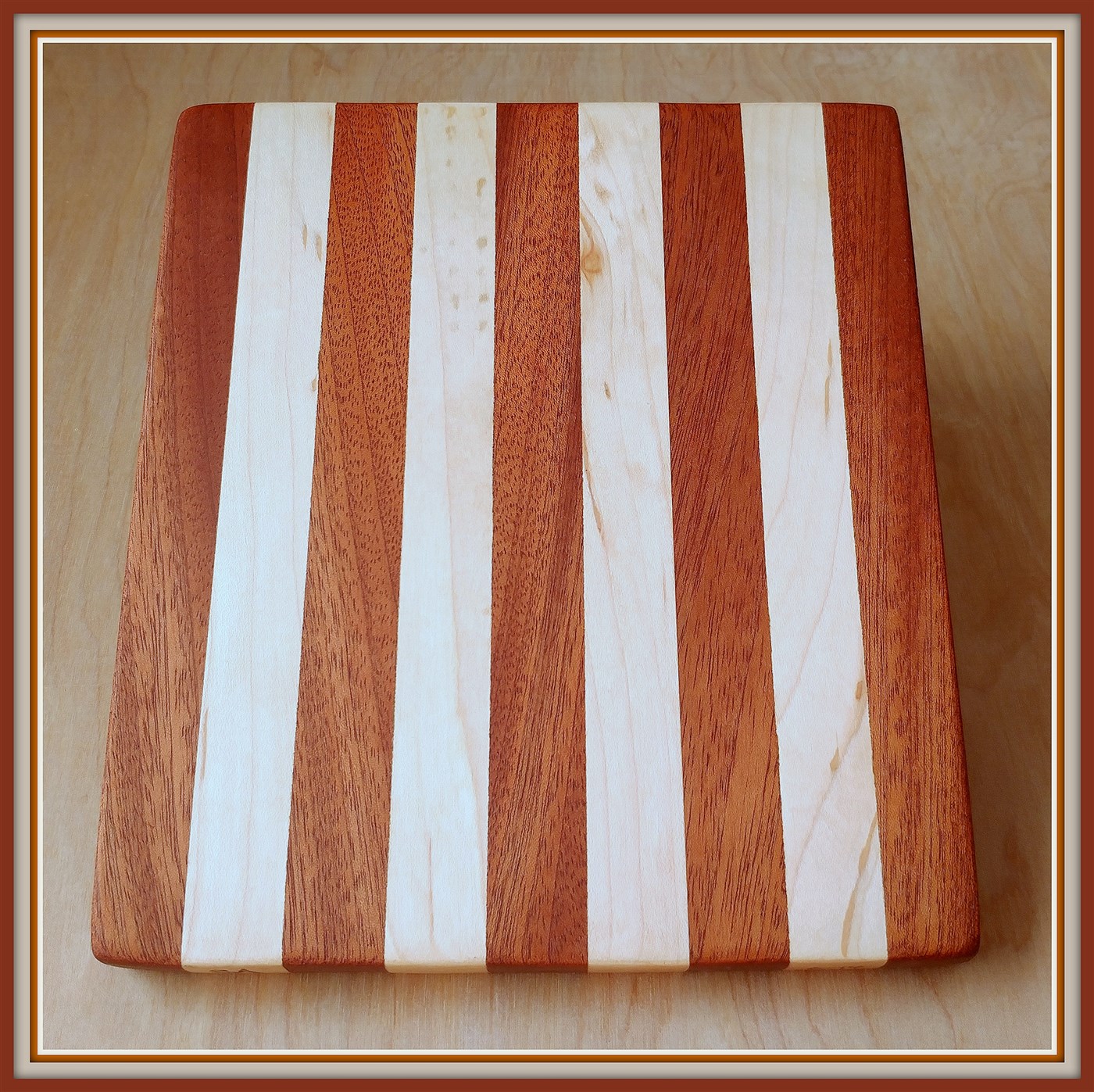 Sapele & Maple Cutting Board