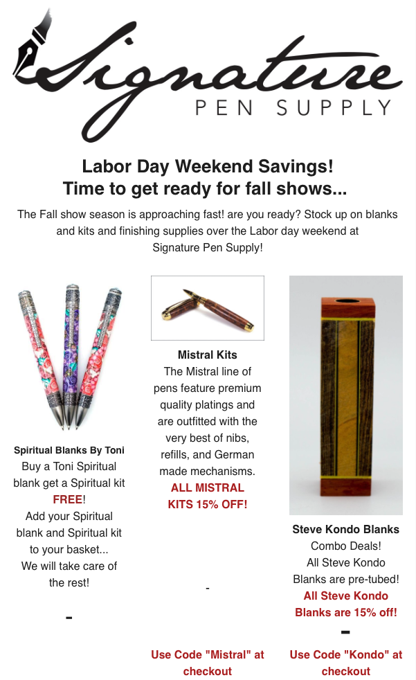 Signature Labor Day Sale