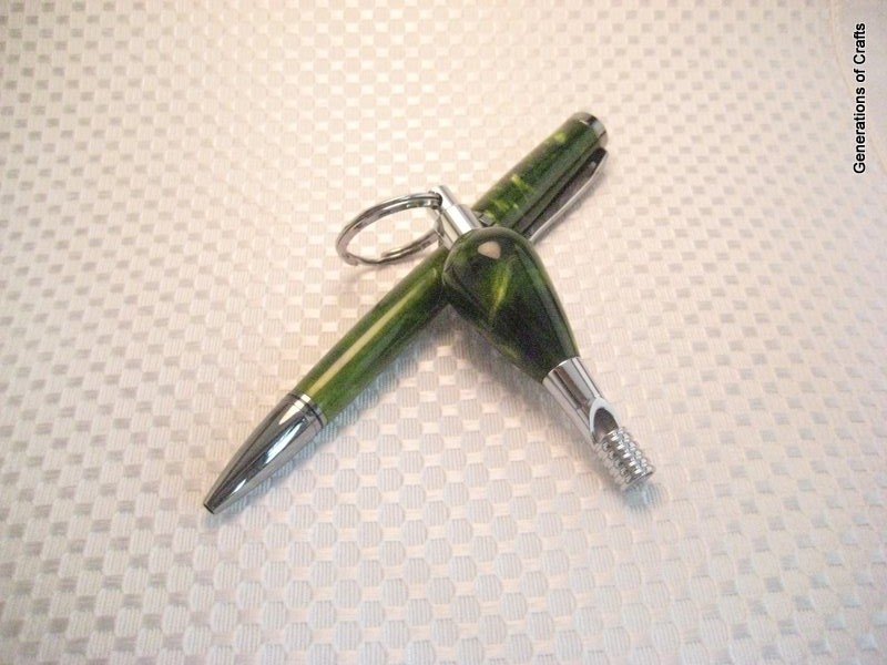 Silver Bullet & Key Chain - Avocado