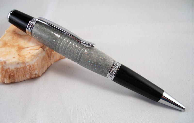 Silver Glitter Wall Street II Pen