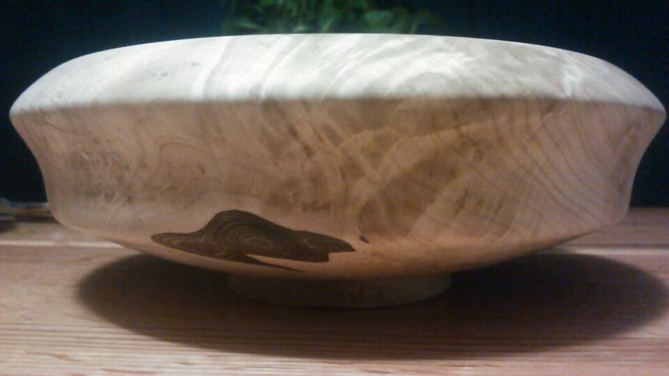 silver maple crotch bowl