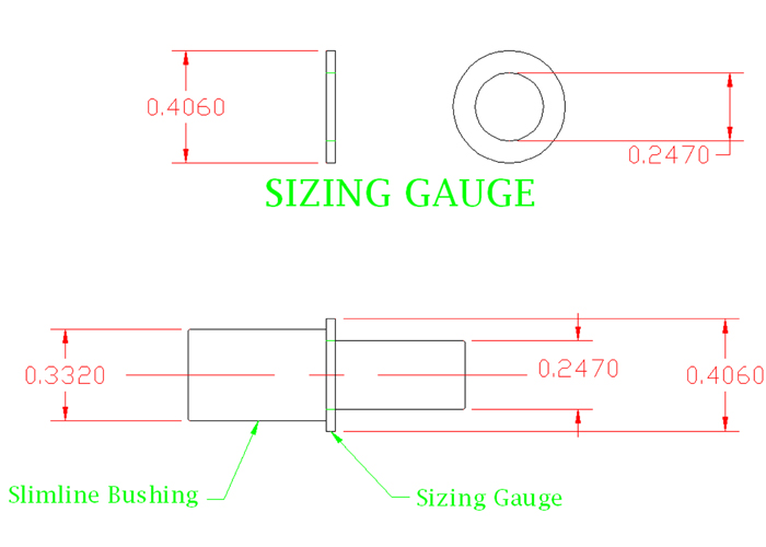 Slimline Sizing Gauge