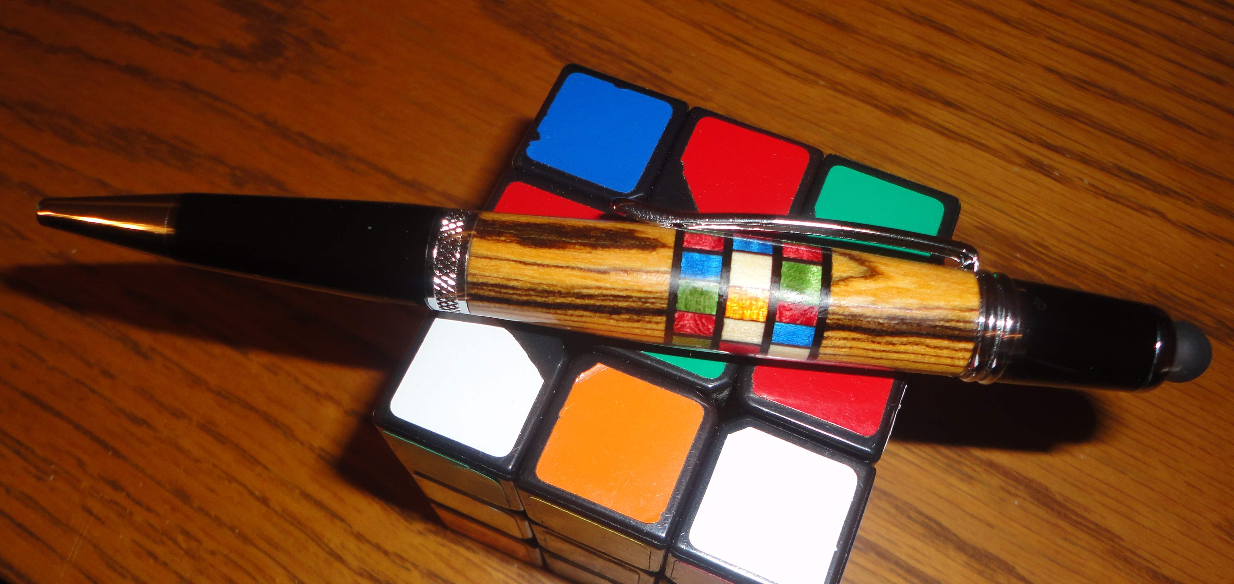 Son's Rubik cube pen