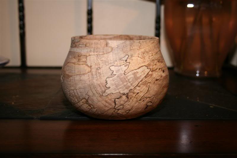 Spalted Ambrosia Maple Bowl