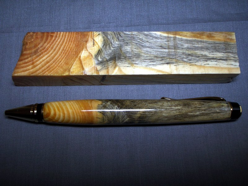 Spalted Blue Pine with Knot for RichB