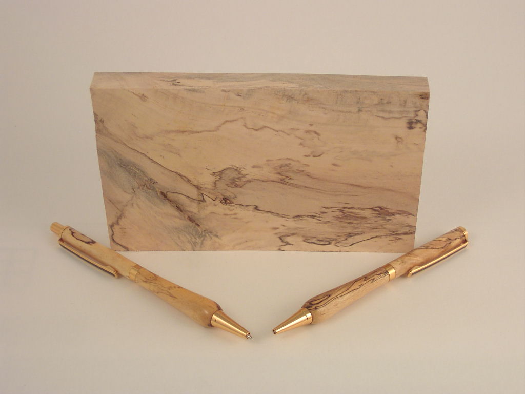 Spalted Citrus Pen & Pencil