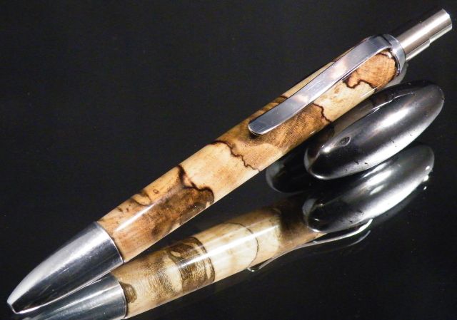 Spalted Hackberry click pen