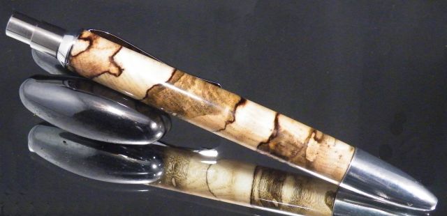 Spalted Hackberry click pen