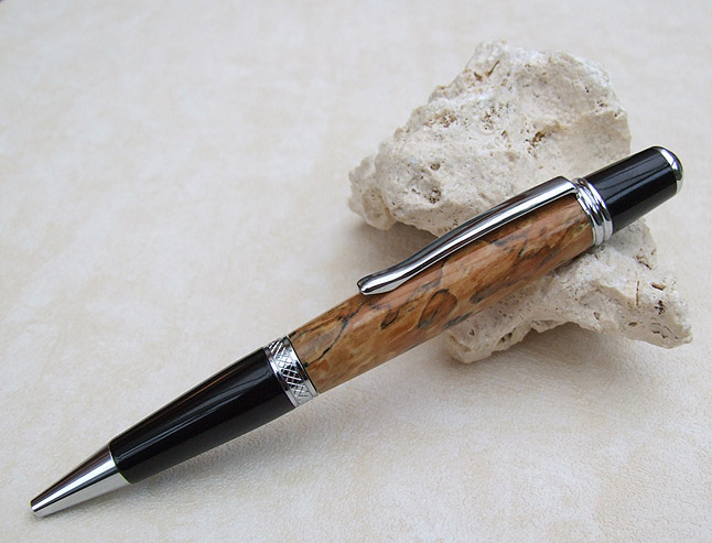 Spalted Hawthorn - Chrome Sierra