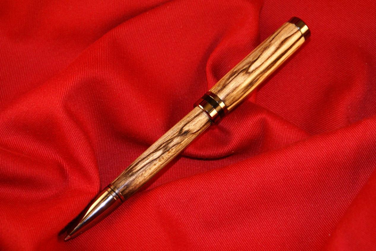 spalted signature black titanium silver bullet