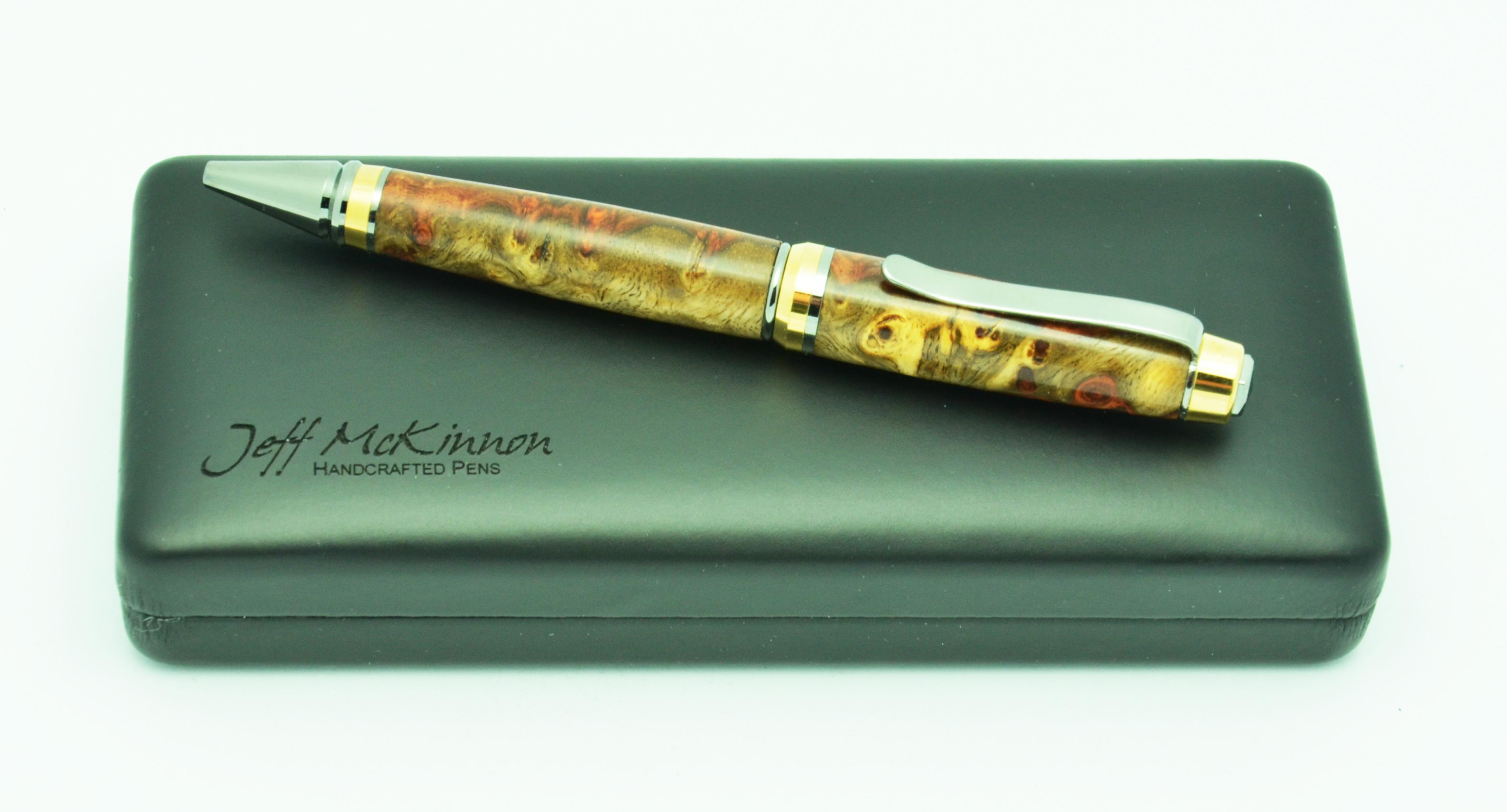 Stabilized Amboyna Burl Cigar Pen