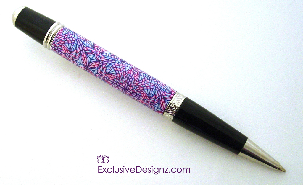 Stained Glass Polymer Clay pen
