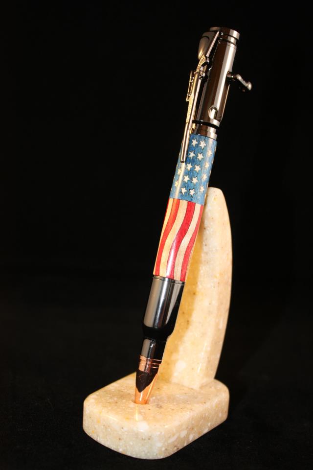 Stars and Stripes Kit on Bolt Action Bullet Pen