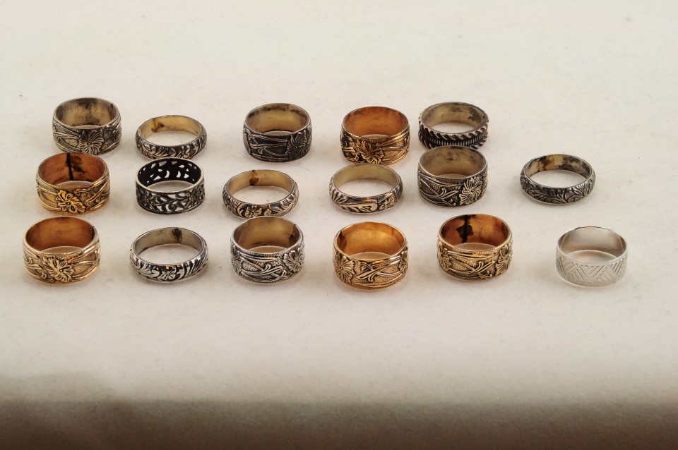 Sterling silver rings for custom center bands