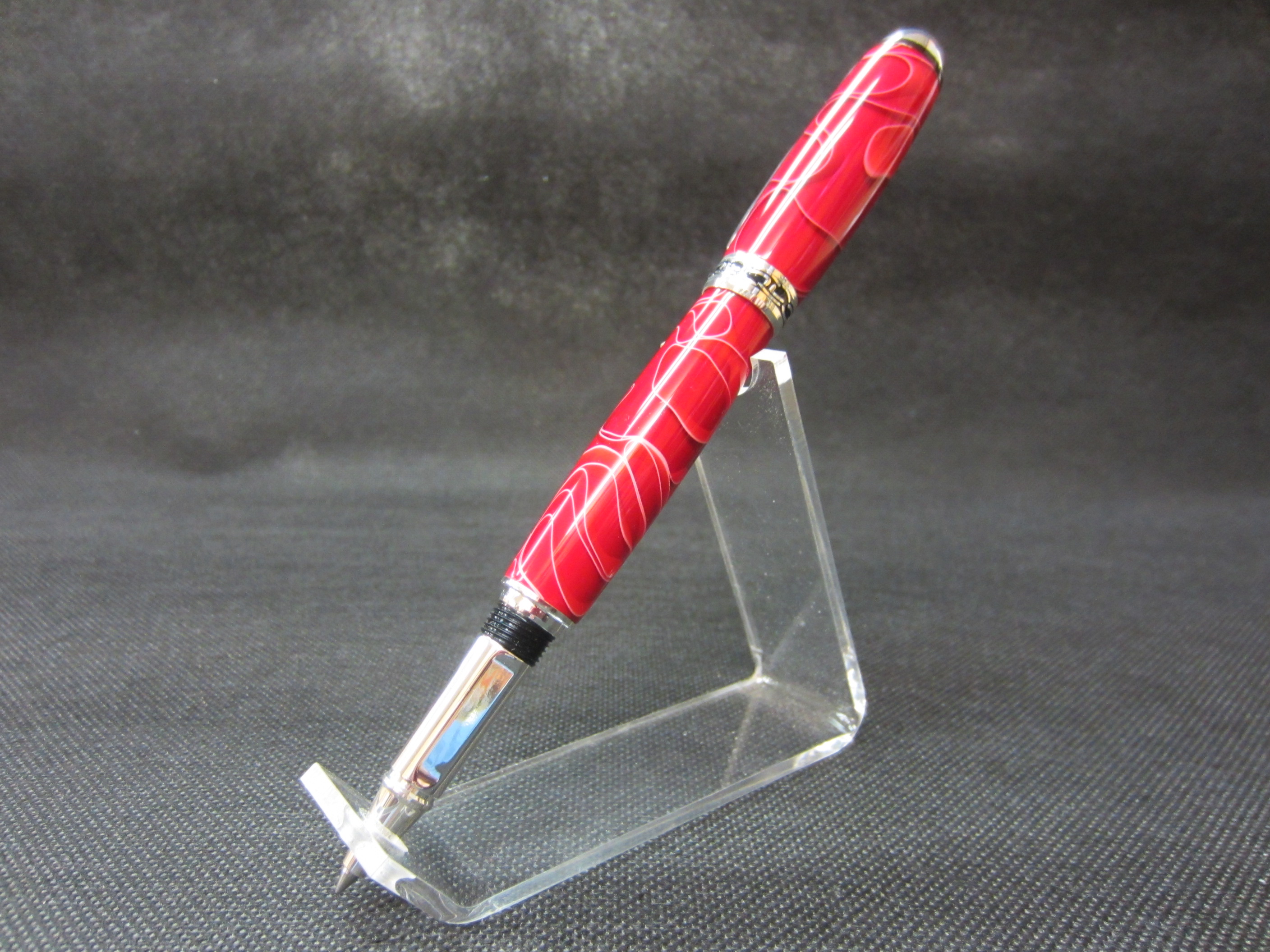 Sterling Silver Sedona Rollerball in Crimson Lucitylic 2