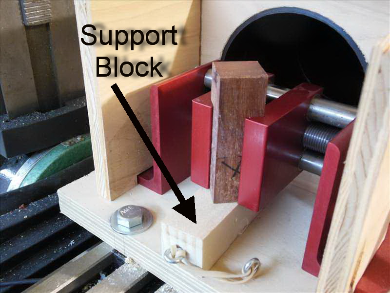 Support Block and Drilling Set up