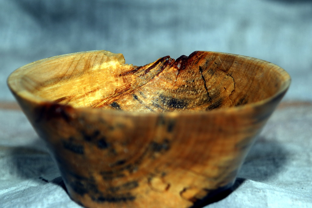 Swamp Maple Bowl with spalting