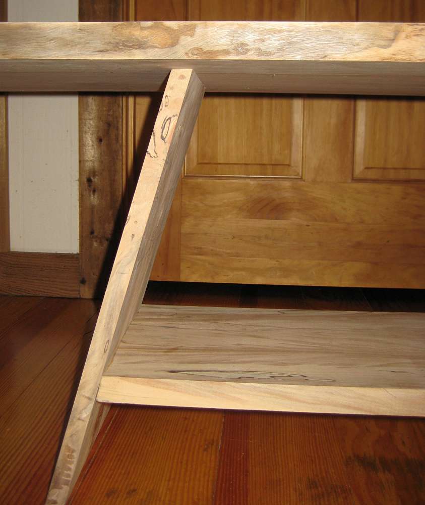 Table joinery close-up