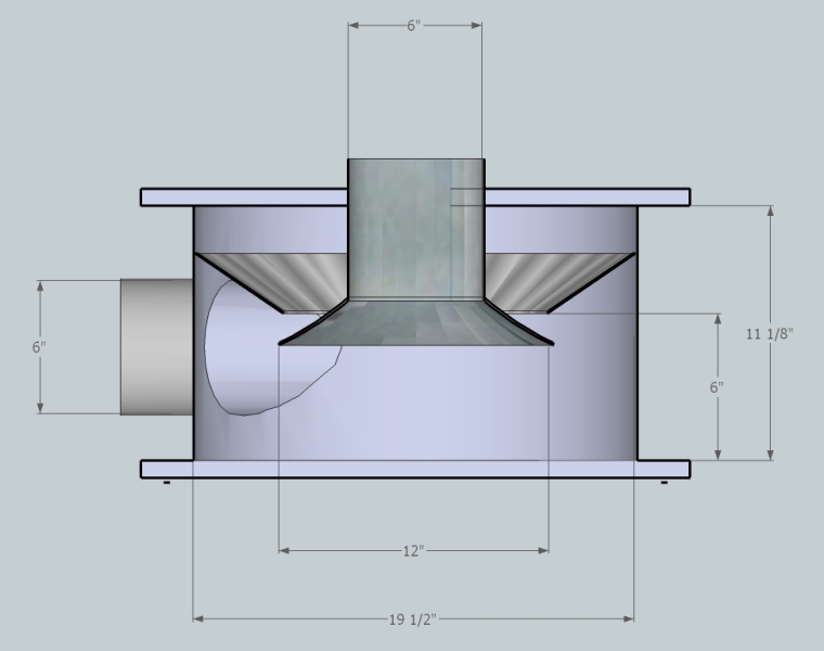 Thien Top Hat Dust Collector with Bell Mouth Outlet