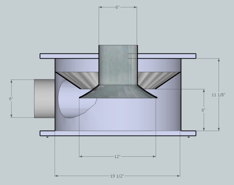 Thien Top Hat Dust Collector with Bell Mouth Outlet