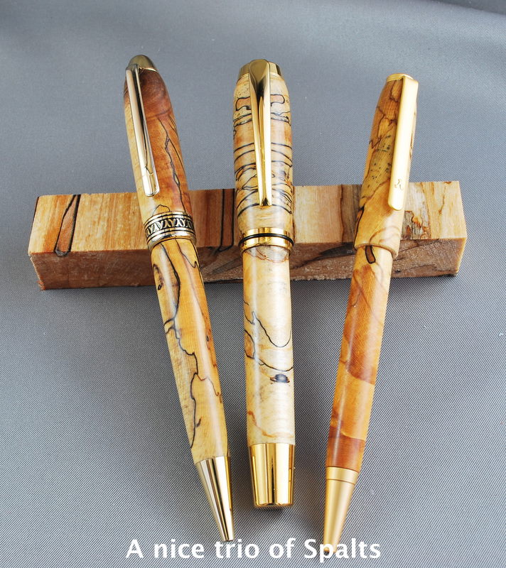 Trio of Spalted
