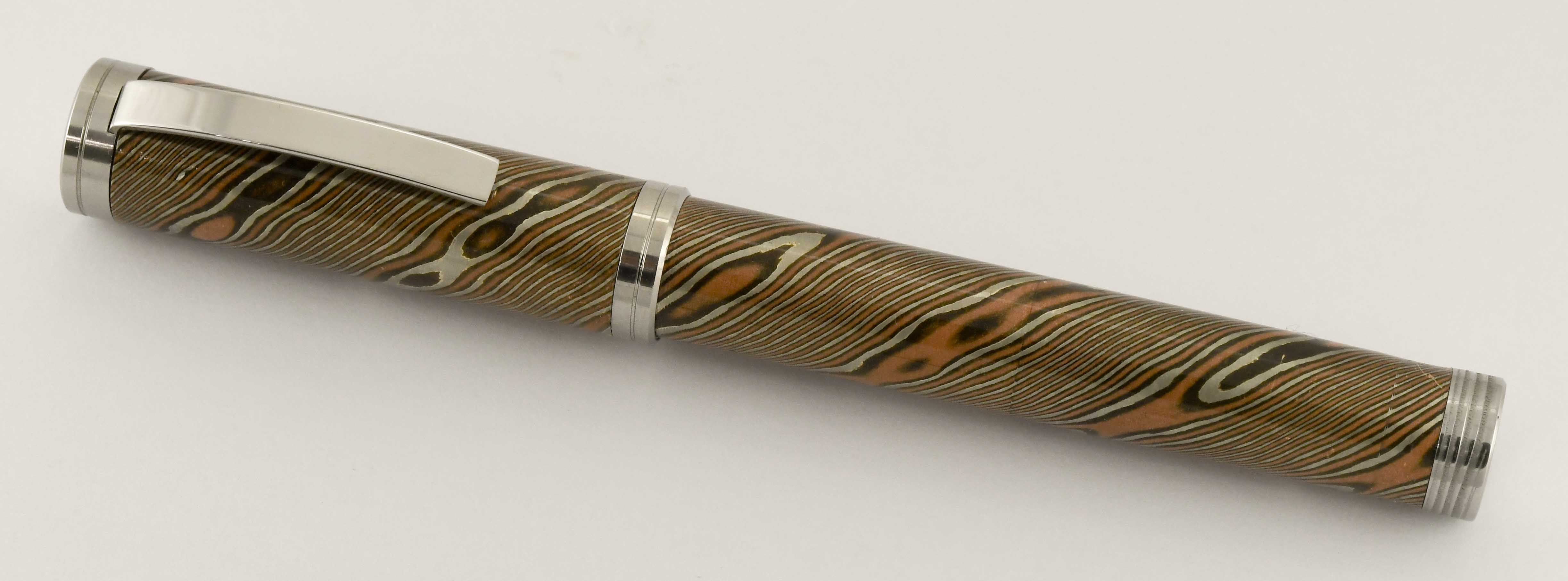 Triple Twist Mokume Gane  Rollerball