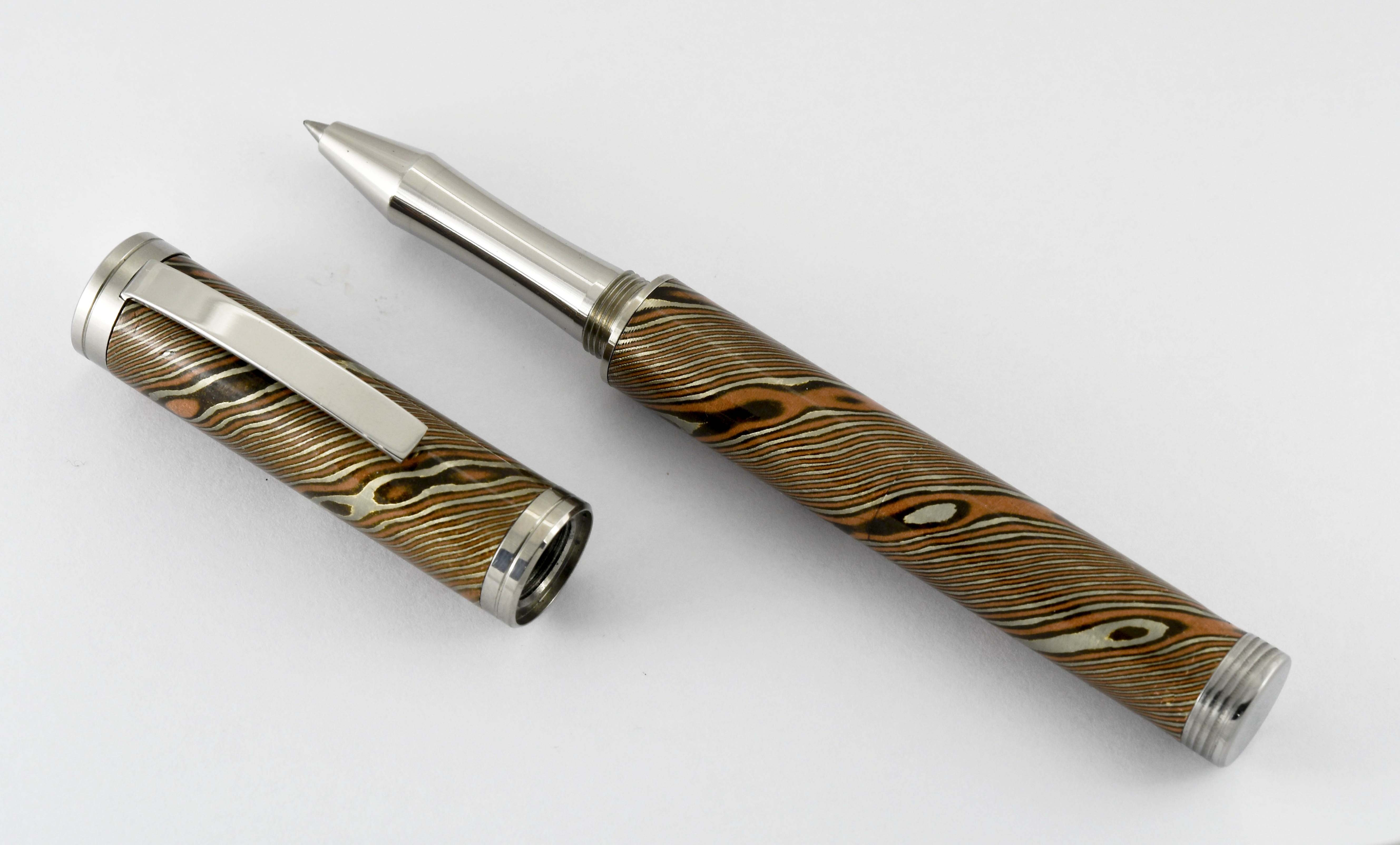 Triple Twist Mokume Gane  Rollerball