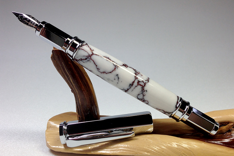 Truestone and Chrome Fountain Pen