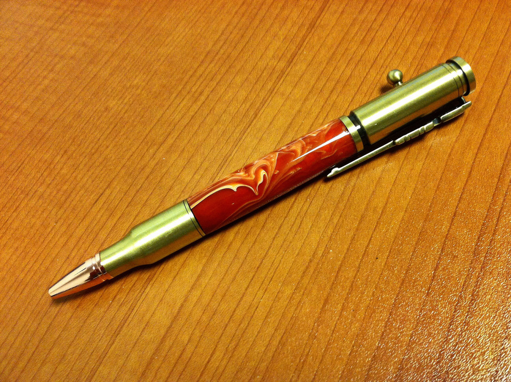 Trustone Mexican Agate Bullet Pen