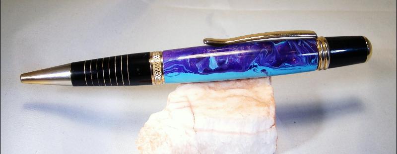 Turquoise Purple Sierra Pen