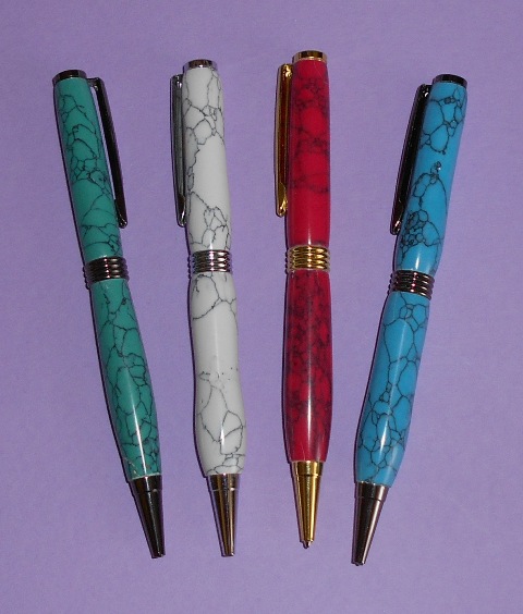 TURQUOISE STONE Streamline Pens
