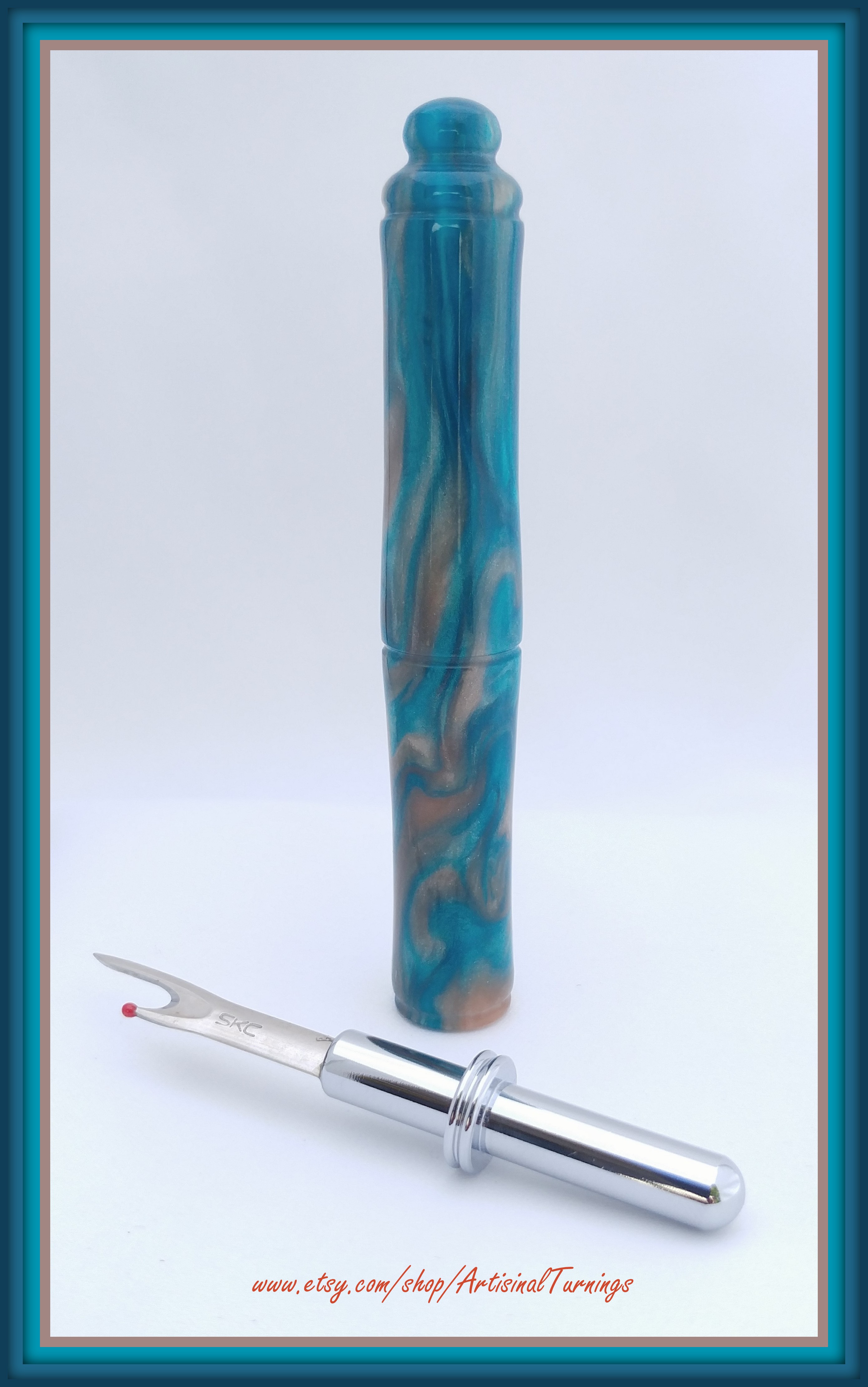 Turquoise & Tan
