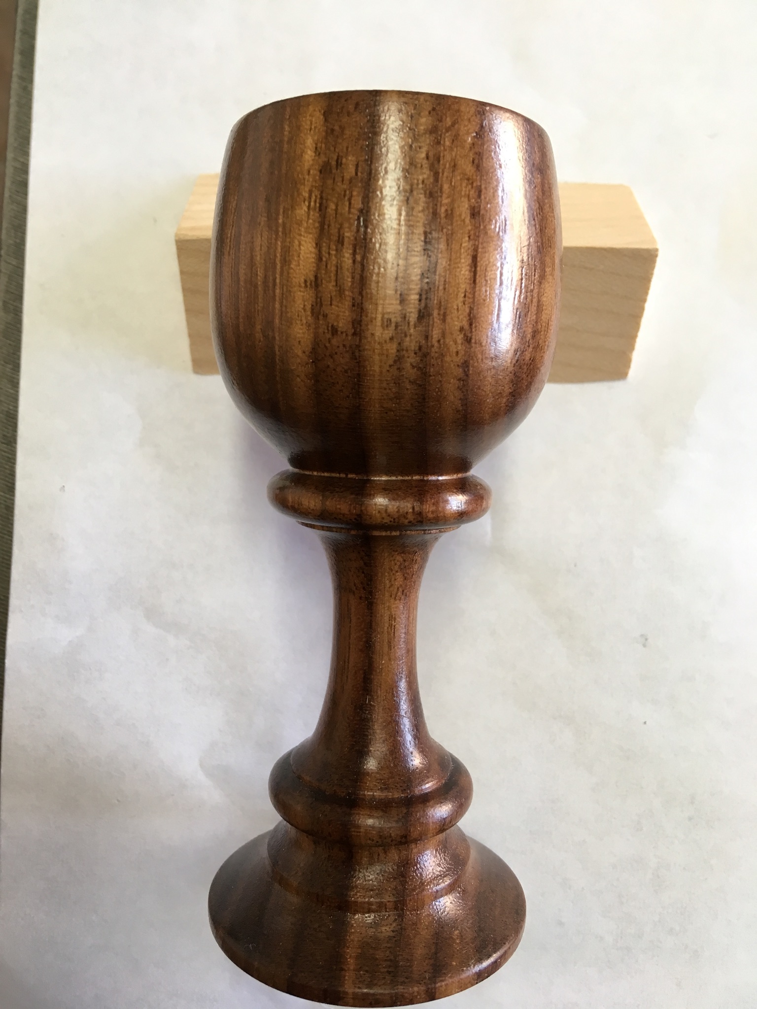 Walnut goblet