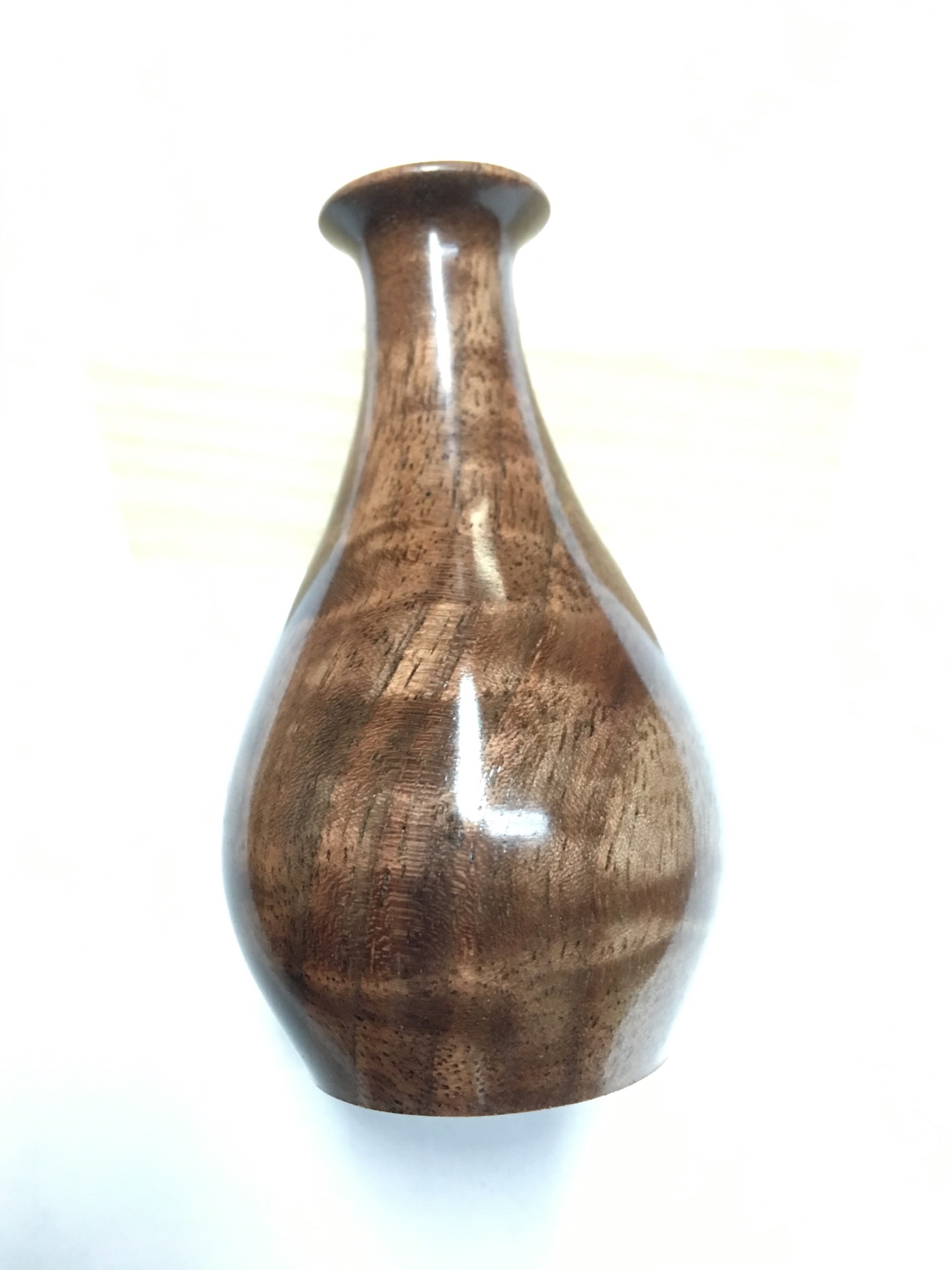 Walnut mini bud vase